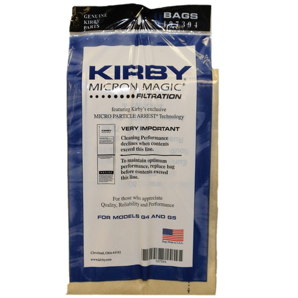 9 GENUINE KIRBY MICRON MAGIC VACUUM BAGS G6 G5 G4